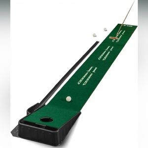 NEW Indoor Golf Putting Mat with Auto-Ball Return & Behind-the-Hole Ball Collect